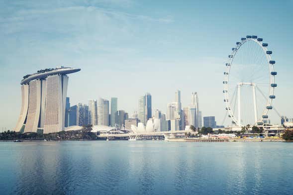 Entrada a Singapore Flyer
