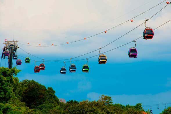 Entrada al teleférico de Singapur