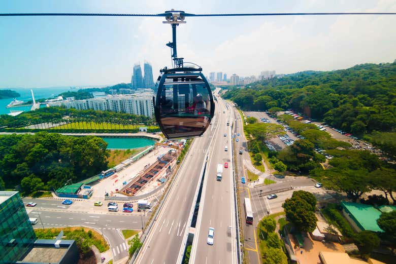 Contemplando Singapur desde las alturas