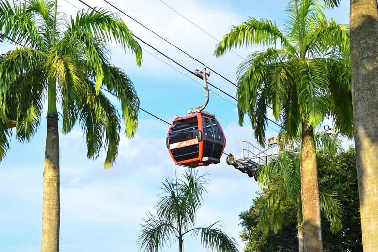El teleférico de Isla Sentosa