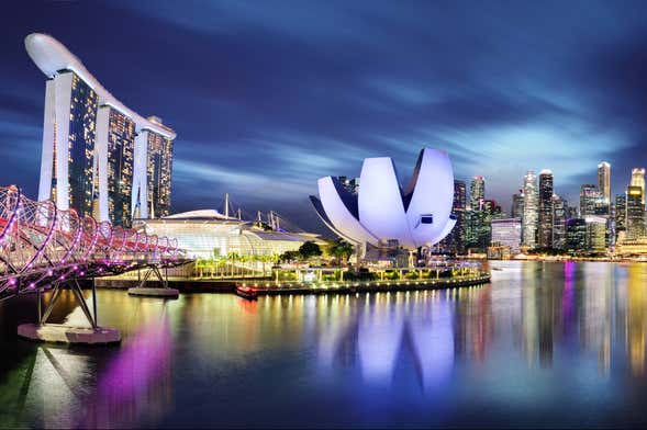 Tour nocturno por Marina Bay